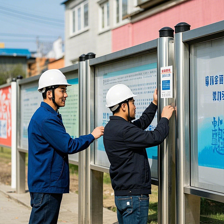 宣传栏安装
