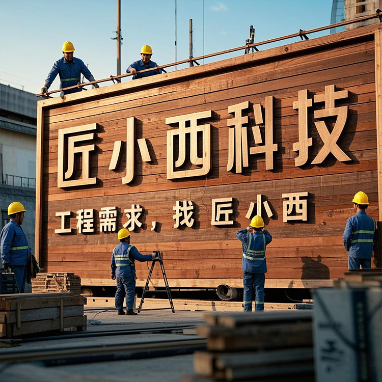 生态木广告招牌安装