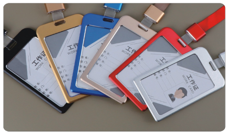 B1加厚竖款背插铝合金证件（证件卡/工作证)