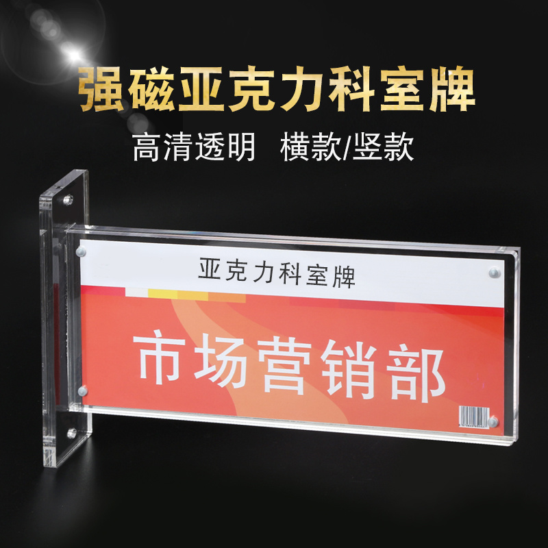 单面亚克力科室牌