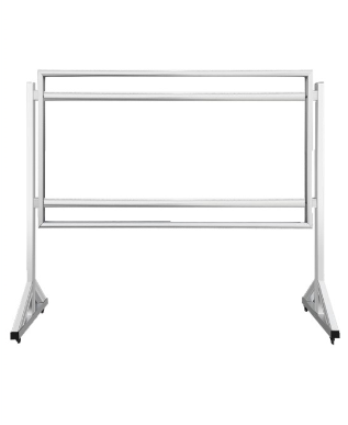 铝合金移动宣传栏银色120*240cm