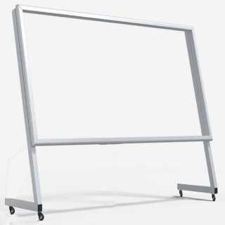 移动宣传栏（斜面白色）120*240cm