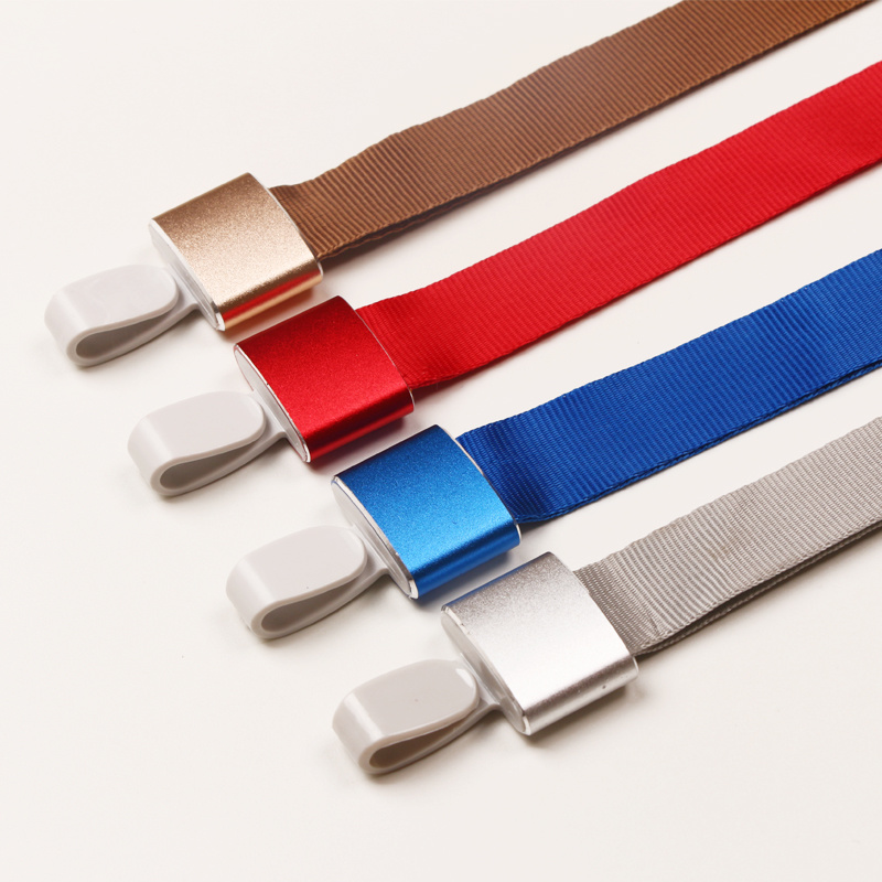 1.5cm弯钩挂绳+金丝带金属扣（吊绳/挂绳)