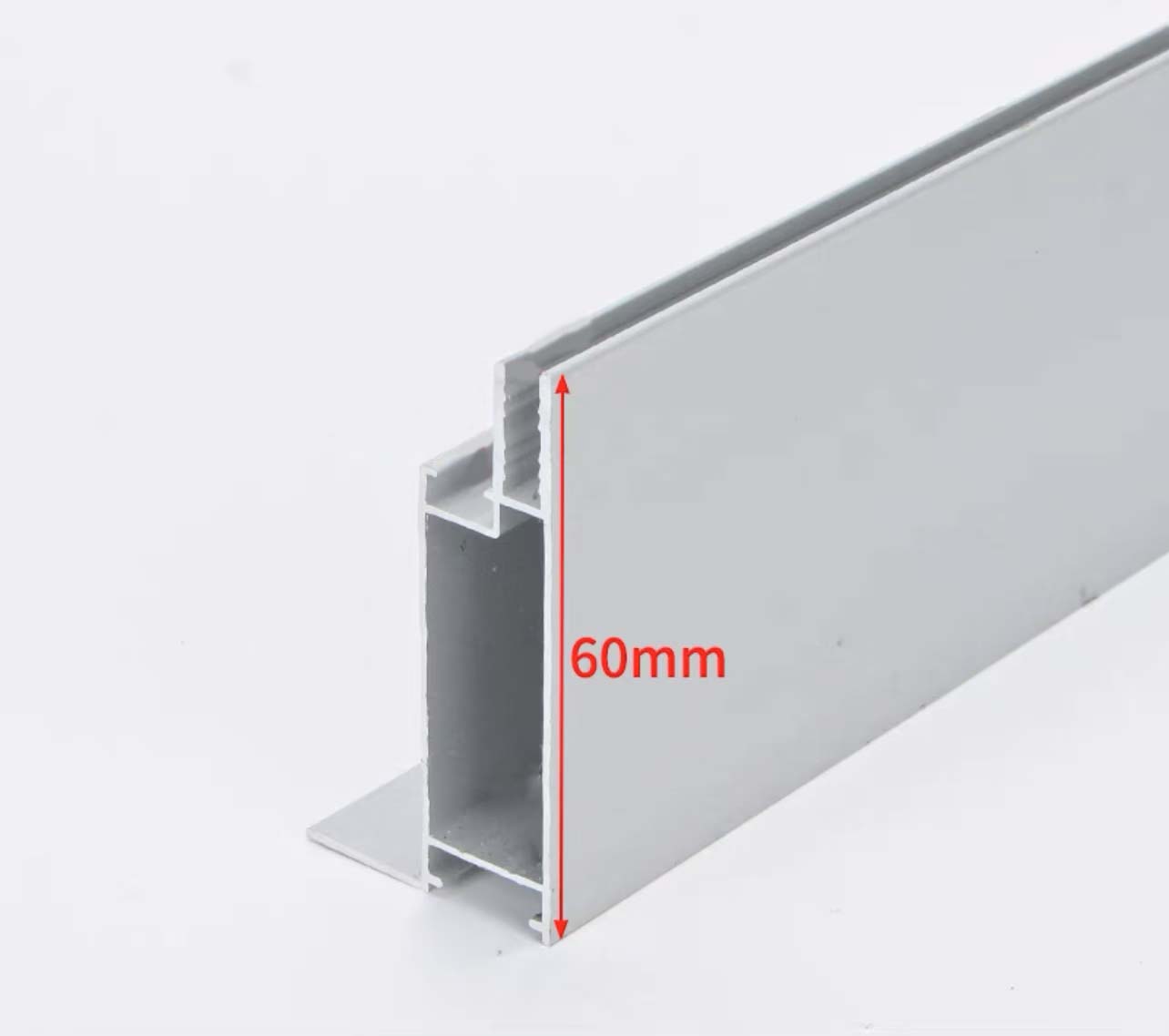 6公分卡布灯箱型材（608）搭配包柱横的用/平底