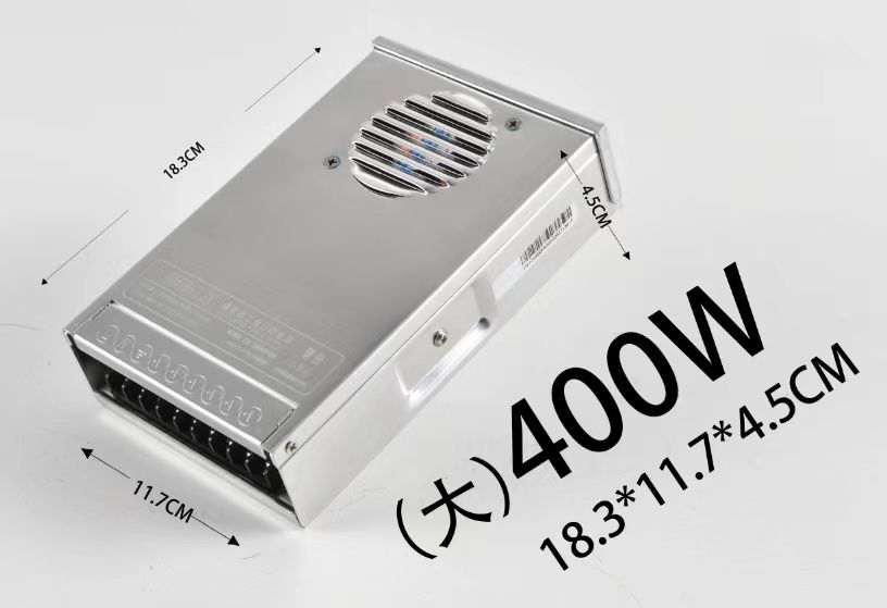 全户外防雨半灌胶工程电源-12V - 400W，发光字电源