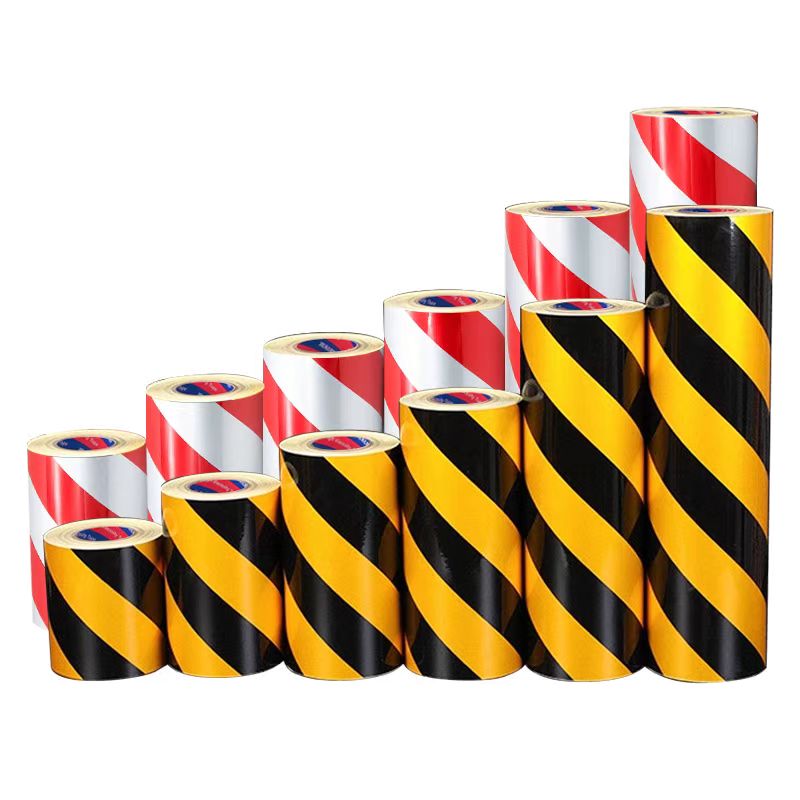 反光膜黄黑 红白斜纹