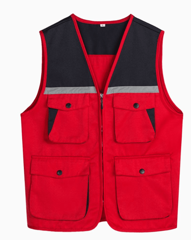 MJ-899工作服拼色马甲