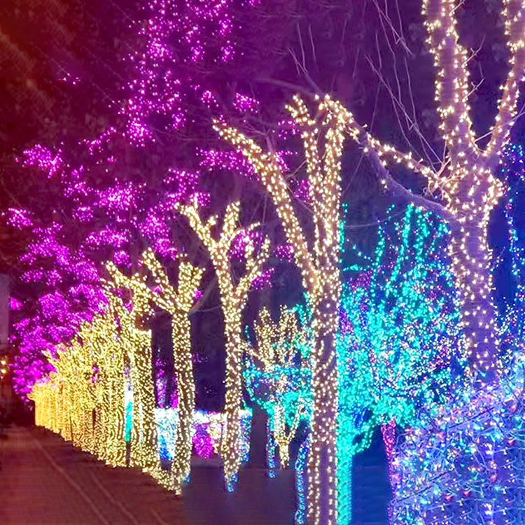 绕树灯串