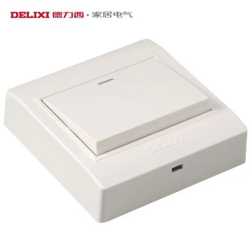 德力西/明装墙壁开关/CD130系列/白色明装德力西/明装130系列