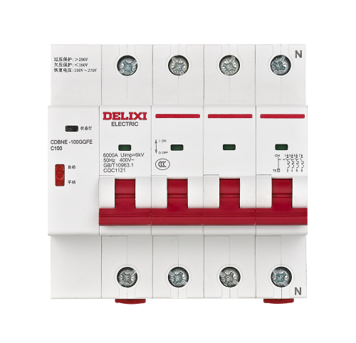 德力西光伏自动重合闸开关智能重合闸断路器专用失压脱扣来电合闸CDBNE-100GQF