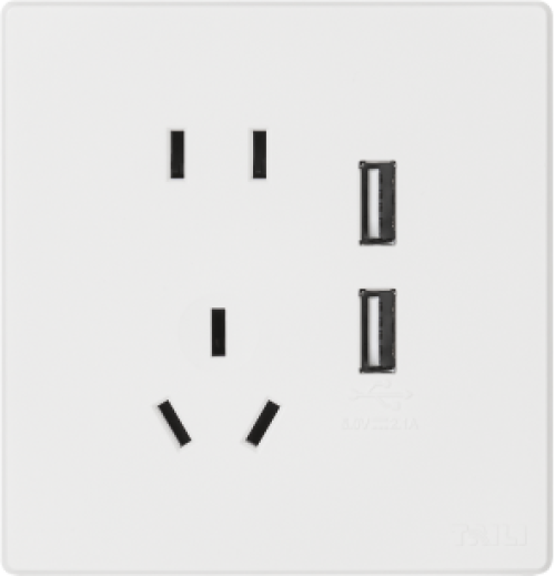 泰力V5大板超薄白色暗装