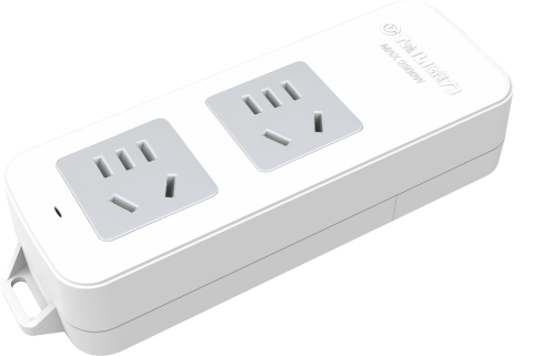 泰力C-02W移动式插座10A  10孔