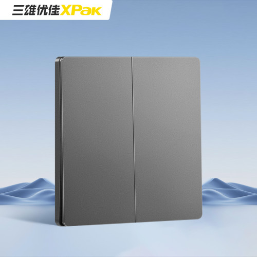 三雄优佳M37灰色暗装