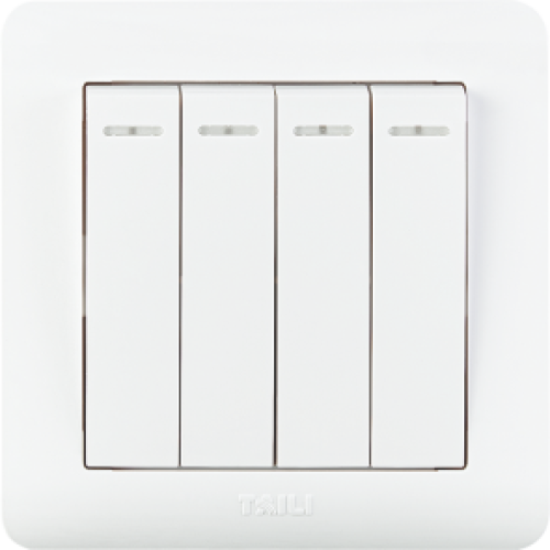 泰力T61白色小板暗装