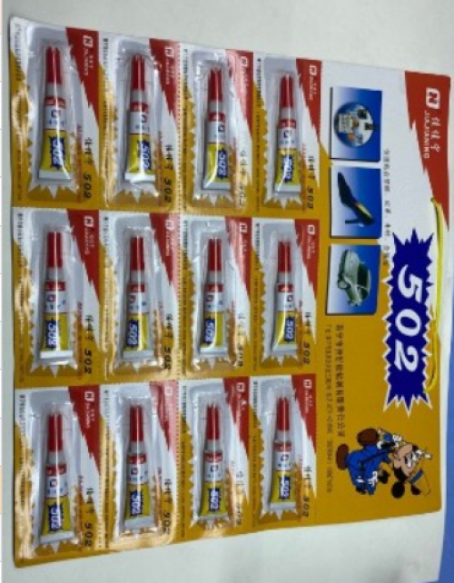 佳佳宁牌 502胶水 12支/板