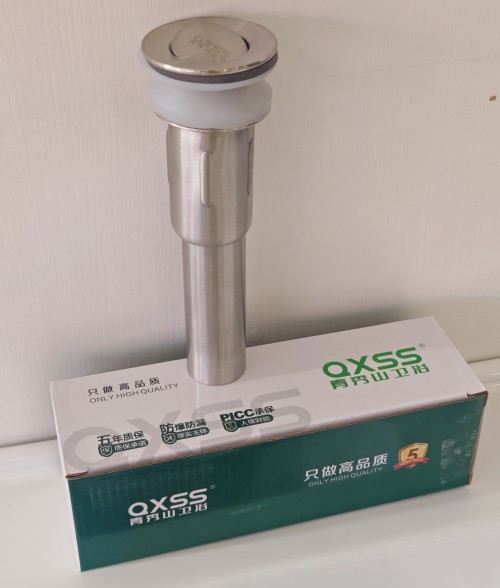 青秀山043洗脸盆下水器/304不锈陶瓷盆钢下水/玻
璃盆下水