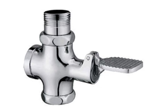 铜中脚踏冲洗阀