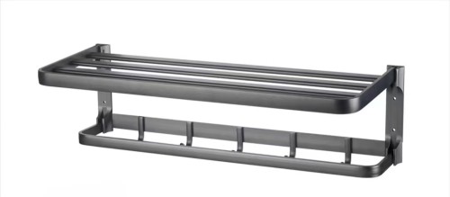 欧韵212枪灰太空铝毛巾架欧韵212