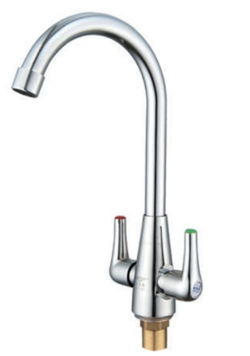 双开菜盆冷热龙头