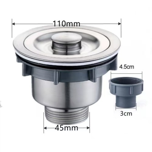 洗菜盆手工盆单钢盆水槽下水器下水头/水槽钢盆
洗菜盆下水头
