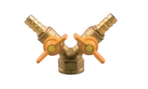 内丝羊角阀/天然气三通阀/双插燃气阀/内丝羊角
阀