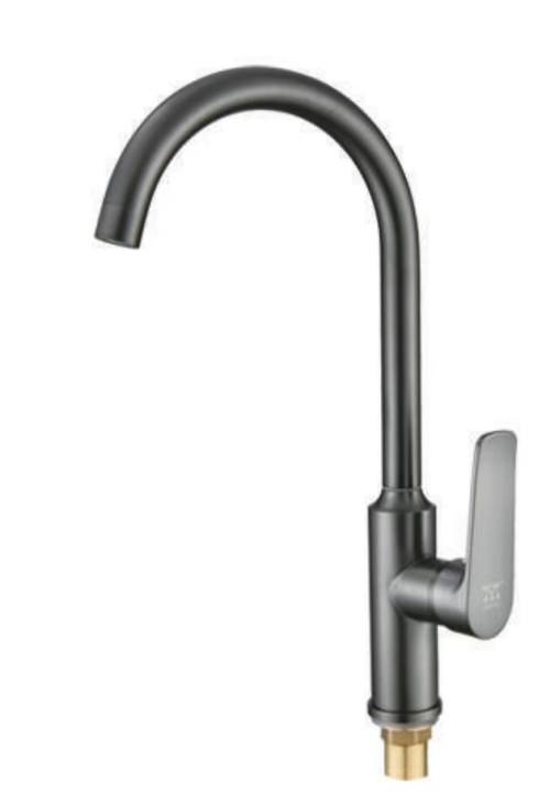 钢加高莲花枪灰菜盆冷热龙头