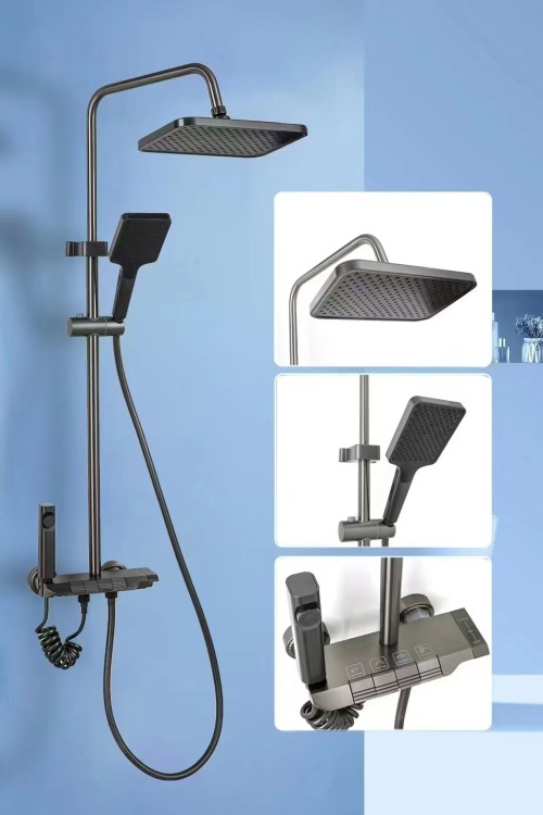 枪灰钢琴按键顶喷花洒841顶喷