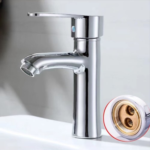 面盆单孔/冷热面盆洗脸盆浴室柜洗手盆冷热单孔
龙头】