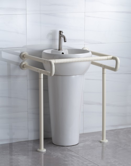 落地洗手盆洗脸盆扶手/卫浴浴室卫生间扶手白色
洗手盆扶手