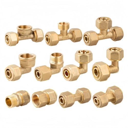 铜1418铝塑管配件接头/1620/2025铝塑管配件接
头