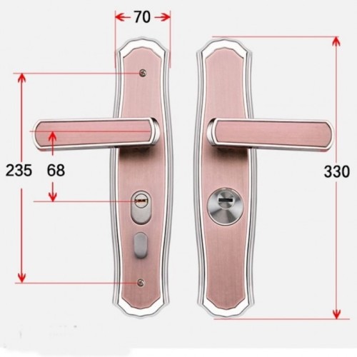 805-08红古1.2厚不绣钢拉手