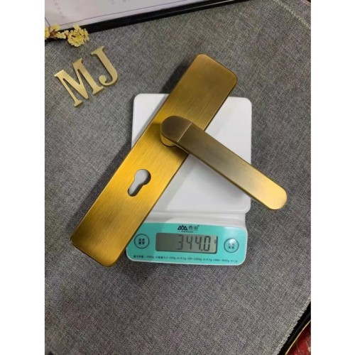 名佳230-6052黄古不锈钢执手锁17.5孔