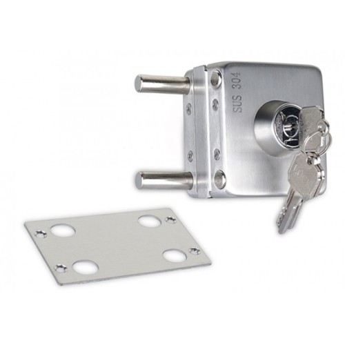 方形单开玻璃门锁