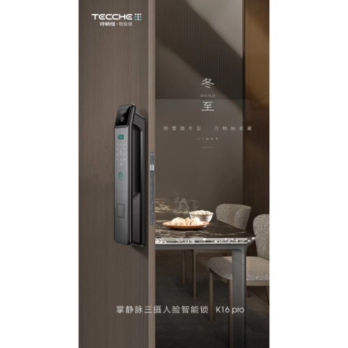 特畅恒K16J人脸+对讲+掌静脉指纹锁