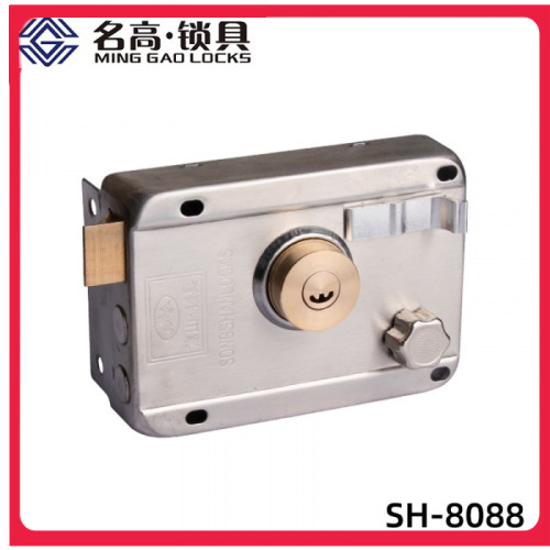 嵩山9588铜头礼盒月牙门锁/铁门/切左