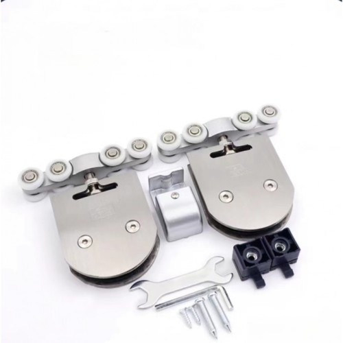 不锈钢圆形玻璃吊轮