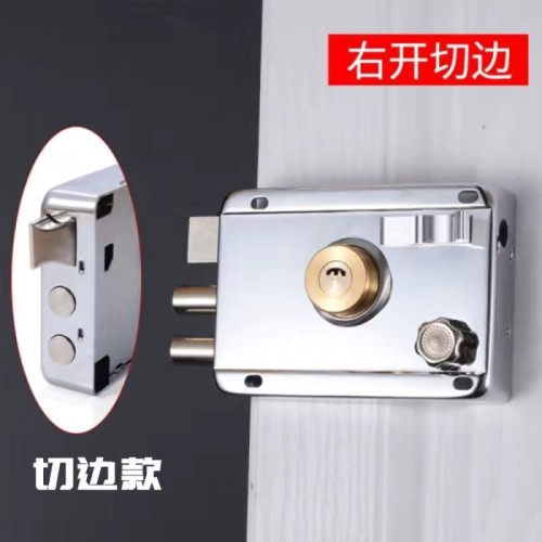 嵩山9588铜头礼盒月牙门锁/铁门/切右