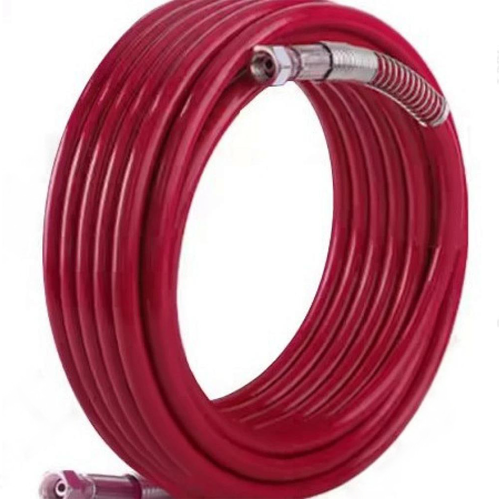 喷涂机气动钢丝管15米 (红）