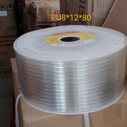 施耐特PU气管风管8*12*80米（透明）