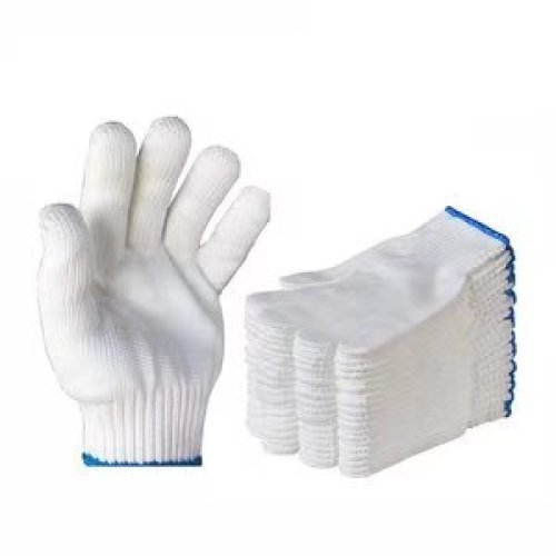 手套线手套/棉纱手套/蓝边线