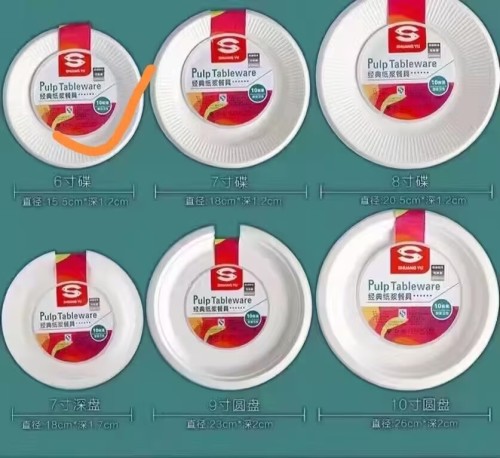 一次性圆纸碟 10只/包