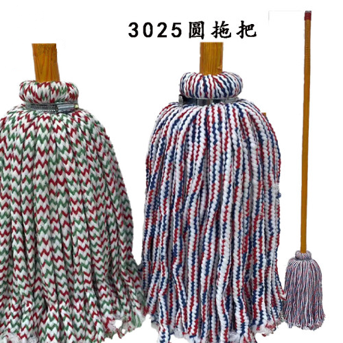 粗棉3025圆拖（木柄）3025拖