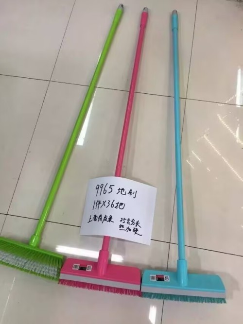 9965带皮条铁柄25CM地刷