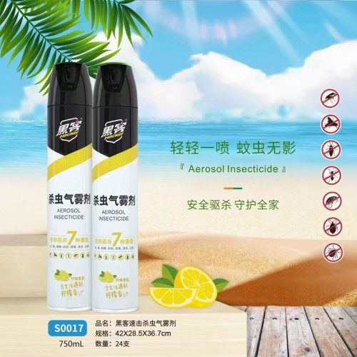 杀虫气雾剂（黑客750ML）