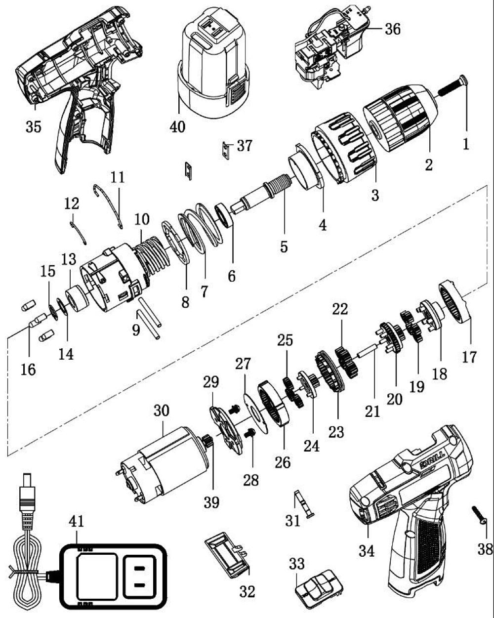 东成/锂电起子电钻DCJZ1601E配件十字槽沉头
螺钉M5×20 8.8级(左旋/耐落)