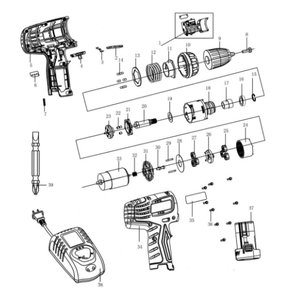 东成/DCJZ09-10E锂电起子电钻开关