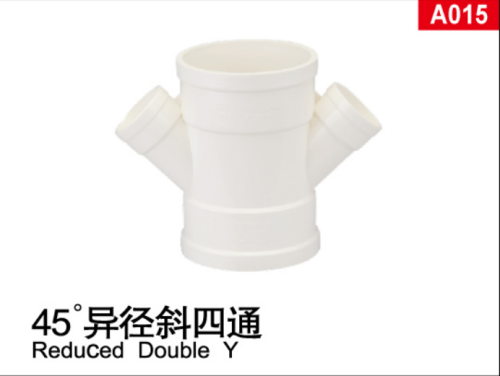 PVC排水管件/45°异径斜四通