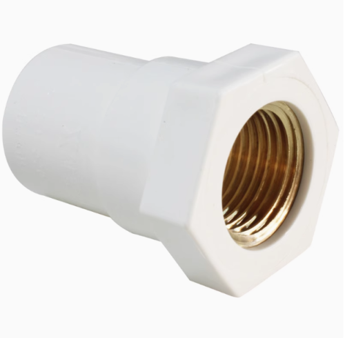 PVC-U卫生饮用水管管件/给水/内牙直通 (铜)