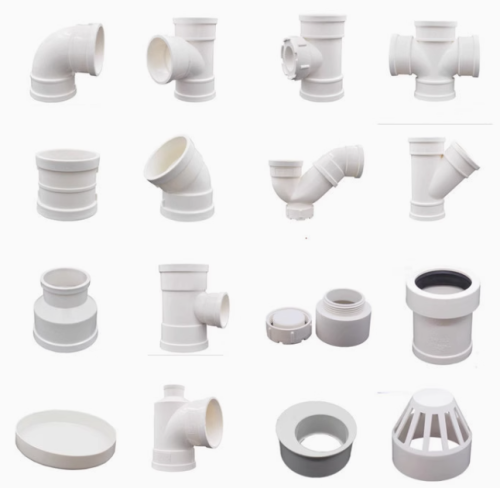排水PVC大口径配件250直通PVC排水