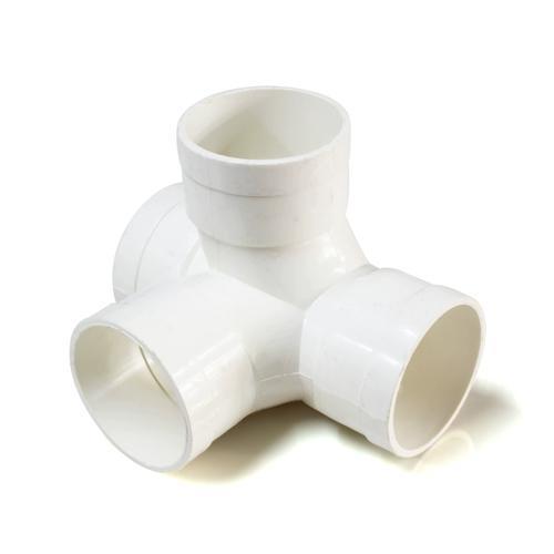 PVC排水管件接头配件/直角四通(立体四
通)110